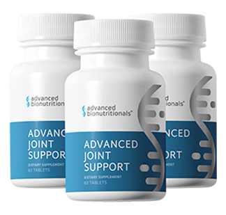Official Advanced Joint Support three-bottle pack photograph supplied by Advanced Bionutritionals