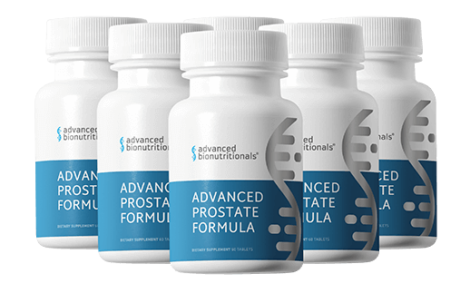 Official Advanced Prostate Formula six-bottle pack photograph