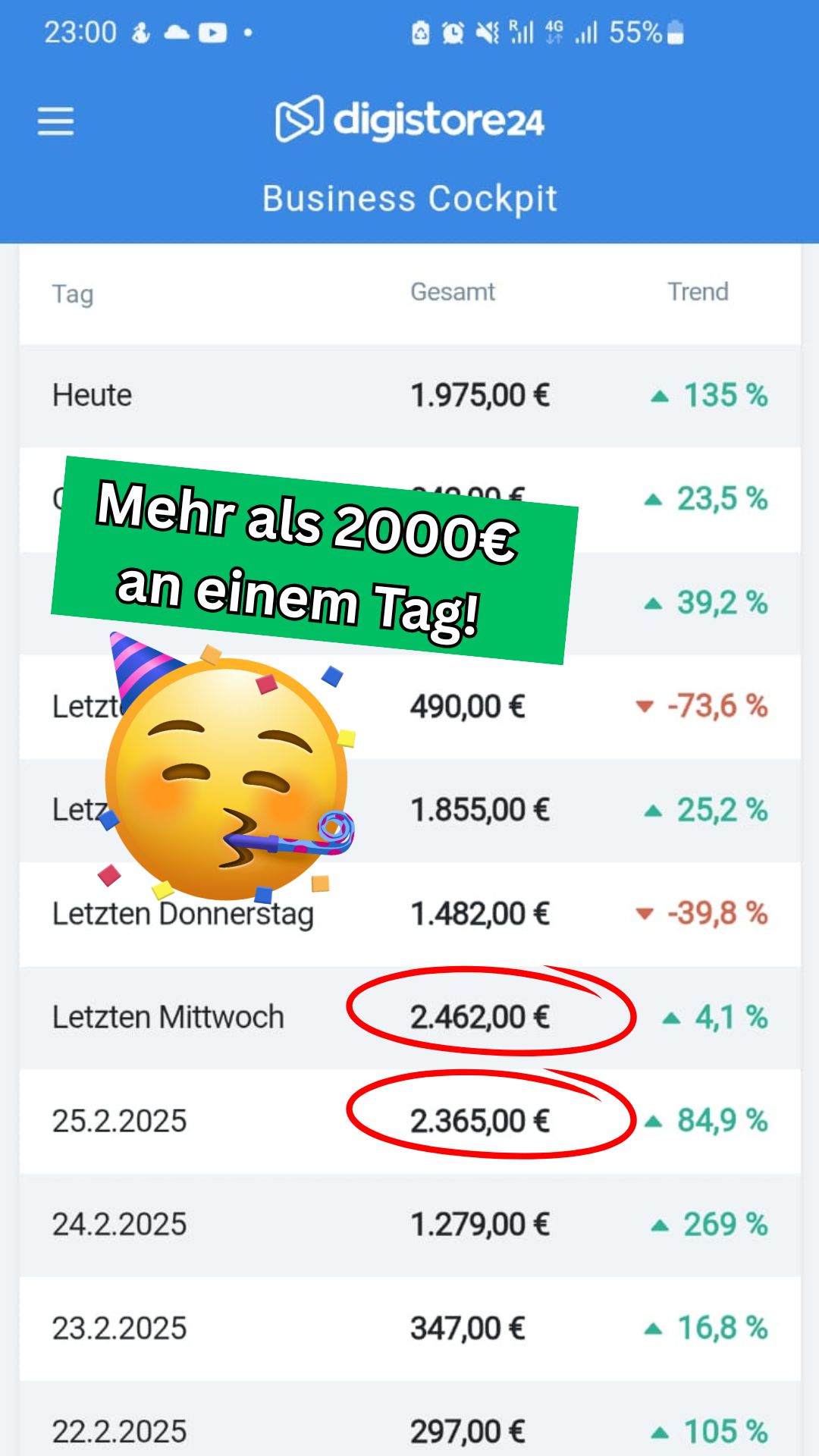 earnings example shown on the provider’s page; seller claim, not independently verified